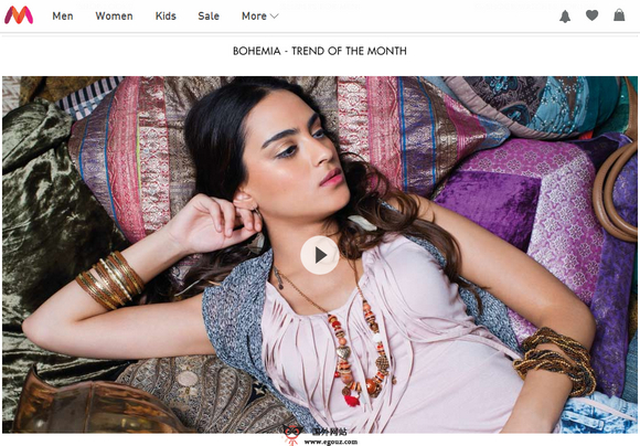 Myntra:印度时尚与生活方式门户