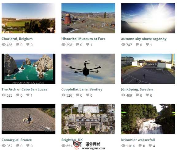 Dronestagr:无人机航拍视频网