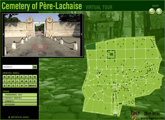 Pere-LaChaise:法国拉雪兹神父公墓官方网站