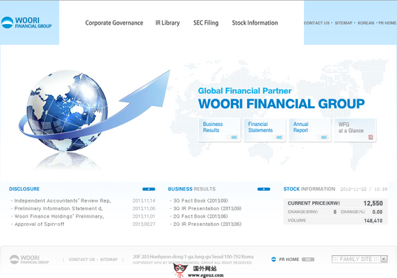 Woorifg:韩国友利金融控股公司官网